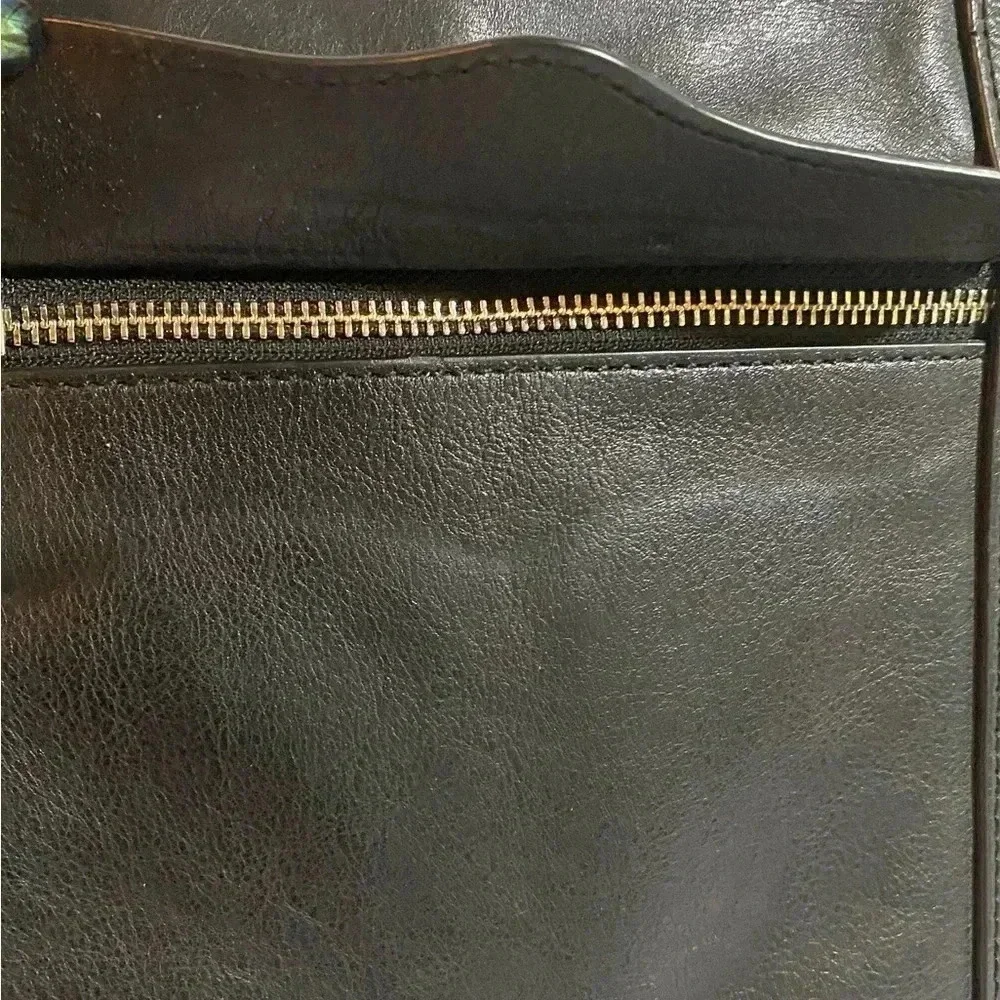 Rebecca Minkoff black leather satchel handbag